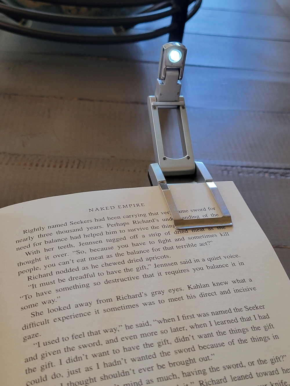 LED Book Light Clip-On in Silver